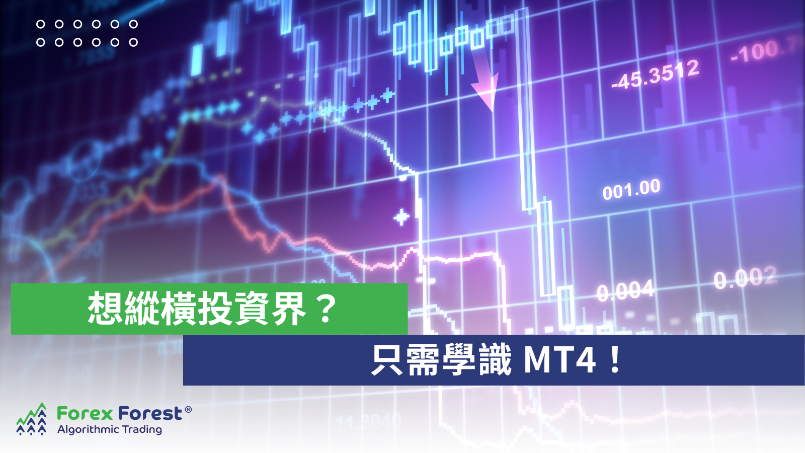 想縱橫投資界 只需學識 MT4