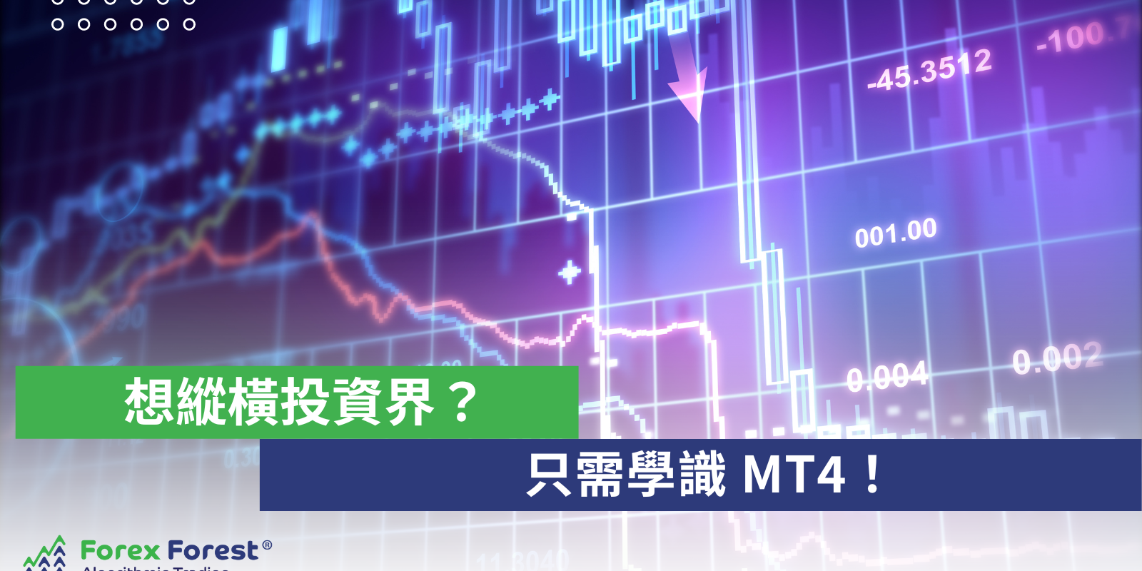 想縱橫投資界？只需學識 MT4 ！